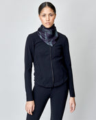 Monogram Silk Scarf in Black