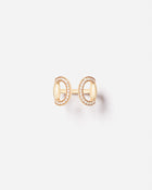 Connection Ring in 18k Yellow Gold with White Diamonds