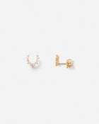 Confidence Earrings in 18k Yellow Gold with White Diamonds