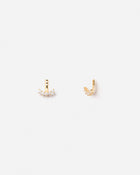 Challenge Cuddle Ear Jackets in 18k Yellow Gold with White Diamonds