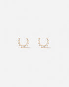 Confidence Earrings in 18k Yellow Gold with White Diamonds