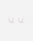 Confidence Earrings in 18k White Gold with White Diamonds