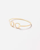Connection Bangle in 18k Yellow Gold with White Diamonds