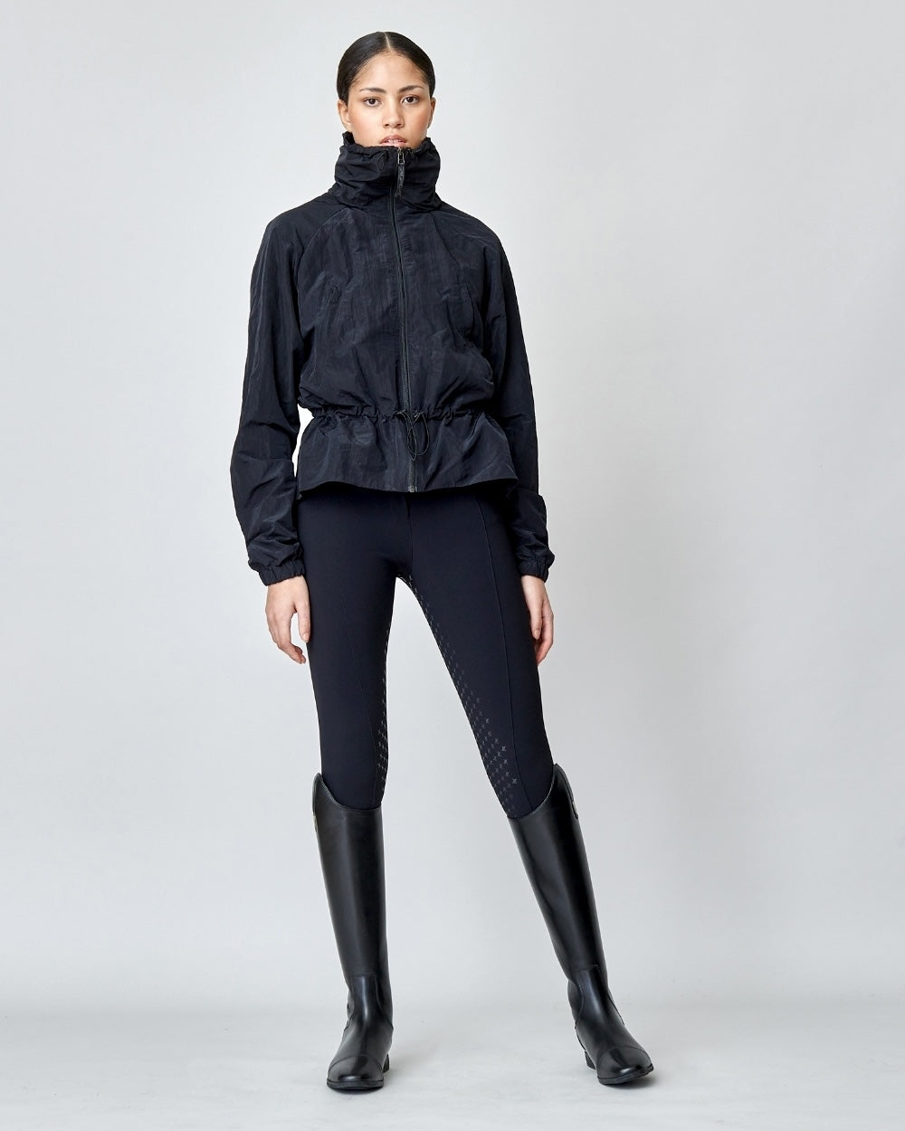 Windproof Riding Jacket in Black