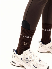 2 Pack Molsy Socks in Tennis Green & Dark Brown