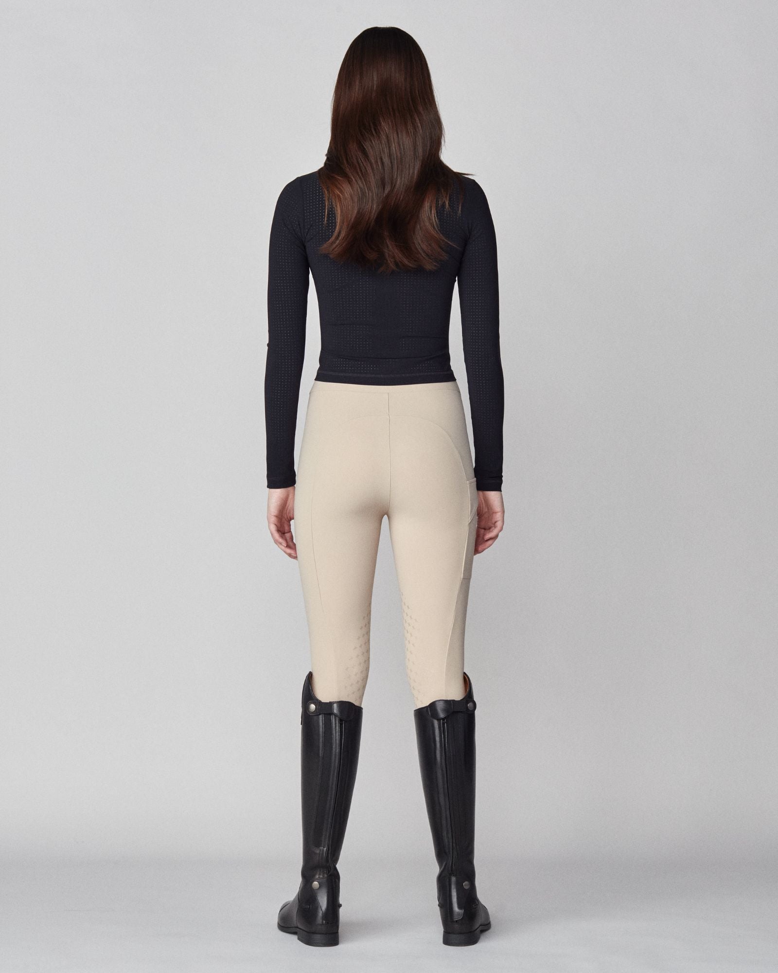 AirTech Full Zip Long Sleeve Top in Black