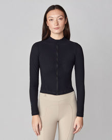 AirTech Full Zip Long Sleeve Top in Black