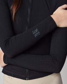 AirTech Full Zip Long Sleeve Top in Black