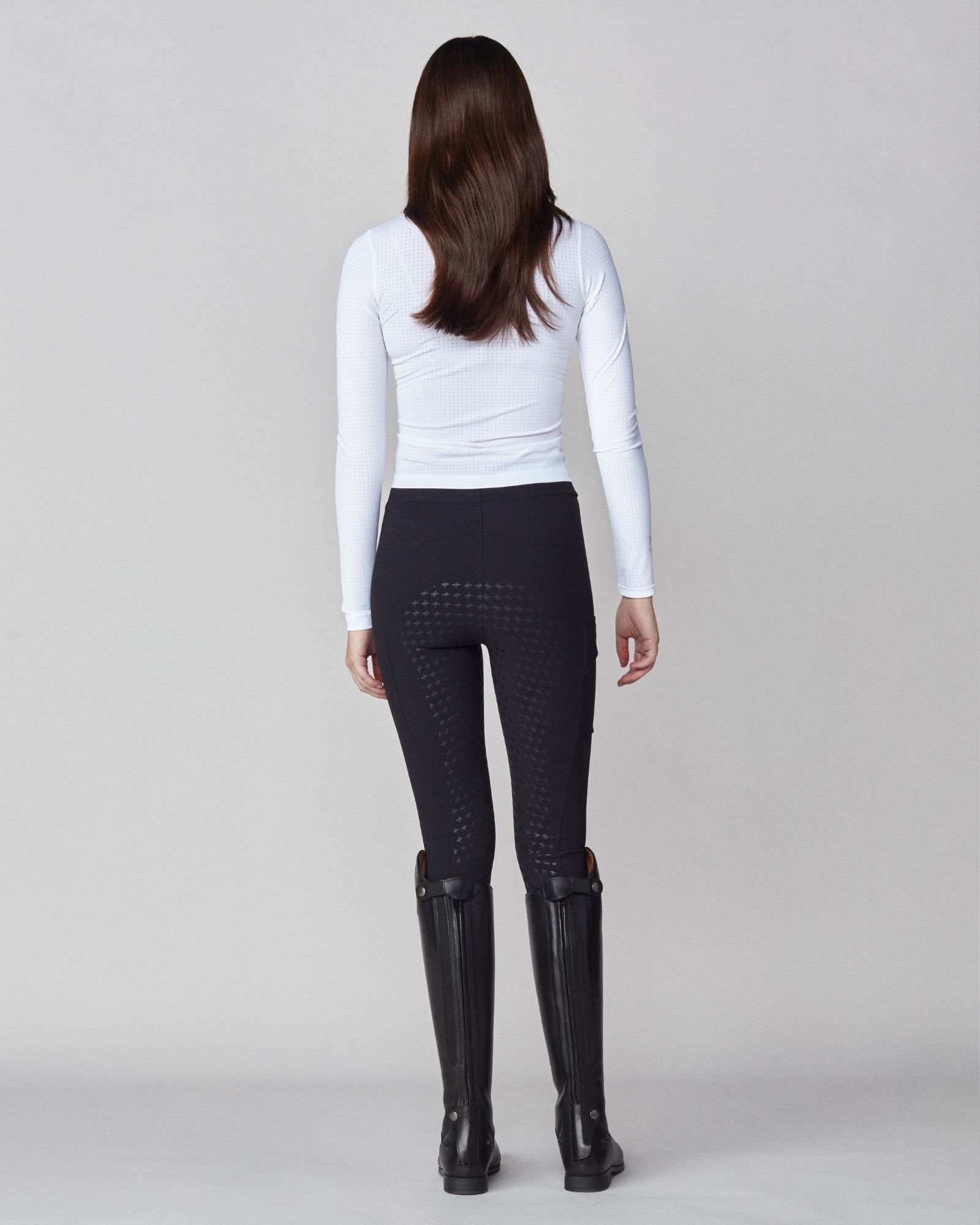 AirTech Full Zip Long Sleeve Top in White