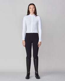 AirTech Full Zip Long Sleeve Top in White