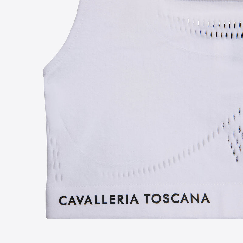 Technical Knit Training Sports Bra in White