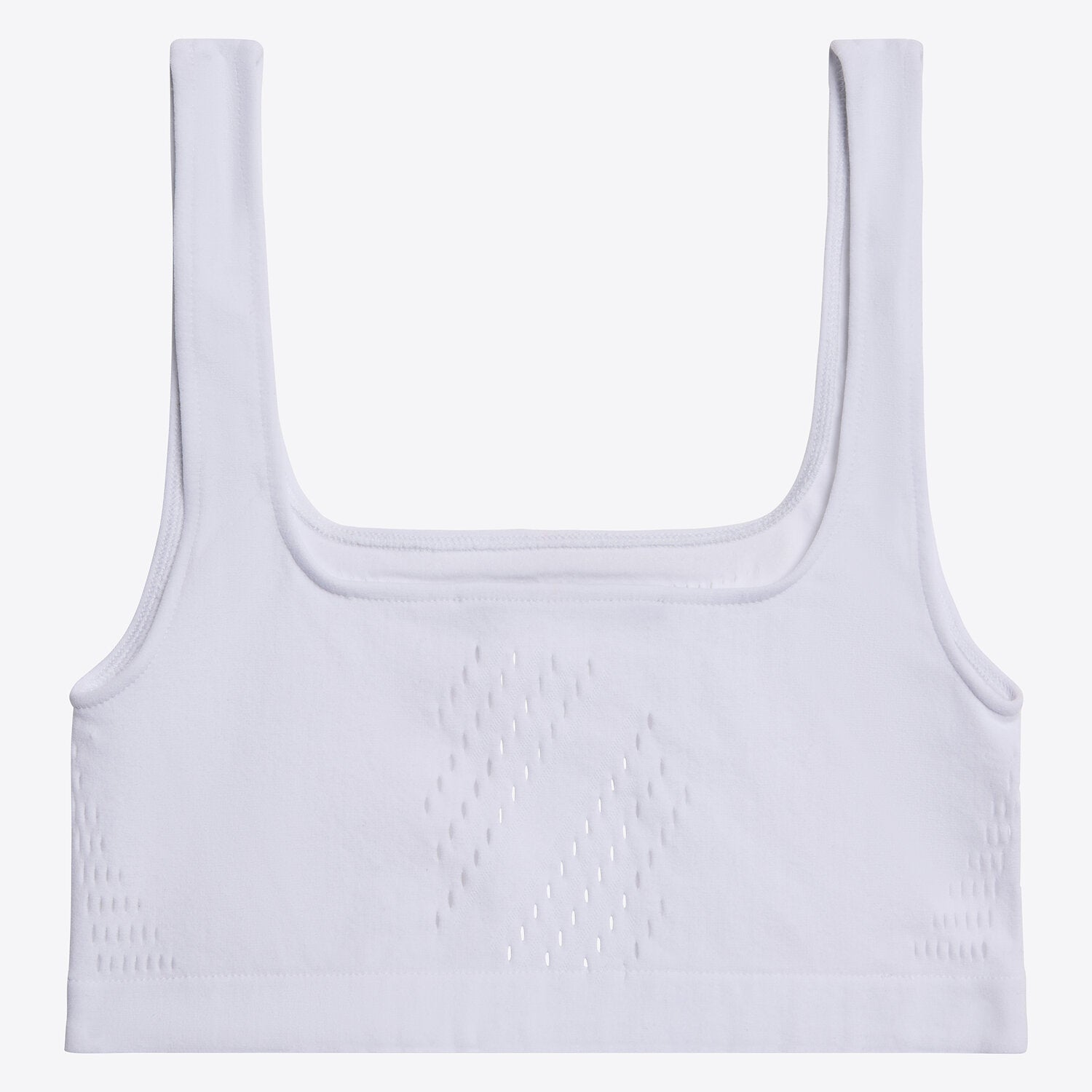 Technical Knit Training Sports Bra in White