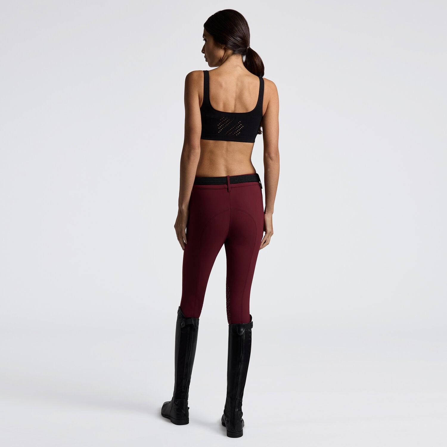 Technical Knit Training Sports Bra in Black