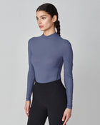 Lightweight Long Sleeve Top in Slate Blue