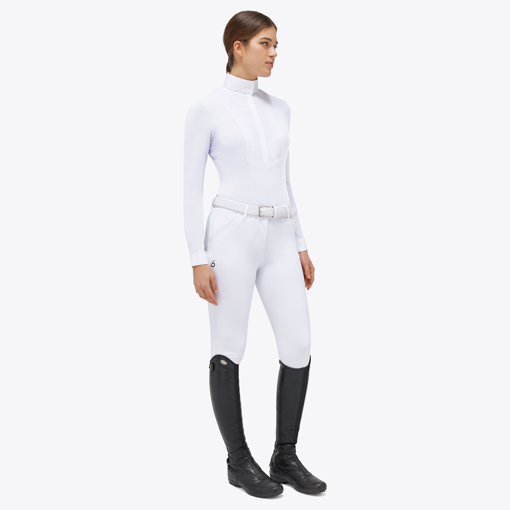 American Long Sleeve Show Shirt in White