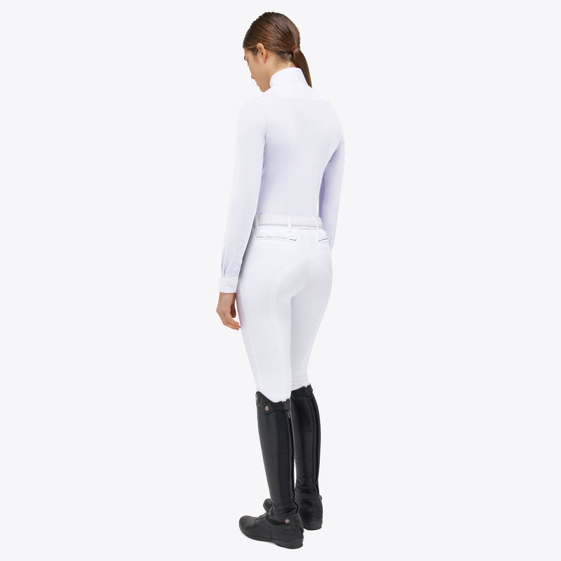American Long Sleeve Show Shirt in White