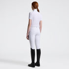 American Perforated Short Sleeve Show Shirt in White