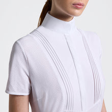 American Perforated Short Sleeve Show Shirt in White