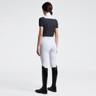 American Perforated Short Sleeve Show Shirt in Black