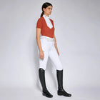 Perforated Short Sleeve Show Shirt in Sienna