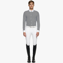 Guibert Oxford Long Sleeve Show Shirt in Black/White