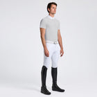 Heat-Sealed Short Sleeve Show Shirt in Light Grey