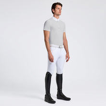 Heat-Sealed Short Sleeve Show Shirt in Light Grey