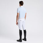Jersey Short Sleeve Show Shirt in Blue