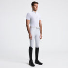 Jersey Short Sleeve with Pocket Show Shirt in White