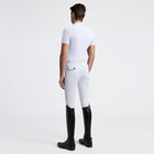 Jersey Short Sleeve with Pocket Show Shirt in White