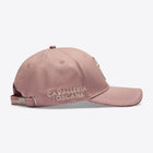 Cotton Cap with an Embroidered Logo in Blush/Cream