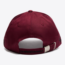 Cotton Cap with an Embroidered Logo in Bordeaux