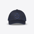 Cotton Cap with an Embroidered Logo in Navy