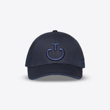 Cotton Cap with an Embroidered Logo in Navy