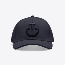 Cotton Cap with an Embroidered Logo in Dark Grey/Black