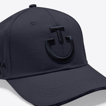 Cotton Cap with an Embroidered Logo in Dark Grey/Black
