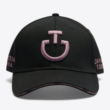 Cotton Cap with an Embroidered Logo in Black/Grape Shake