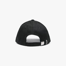 Cotton Cap with an Embroidered Logo in Black