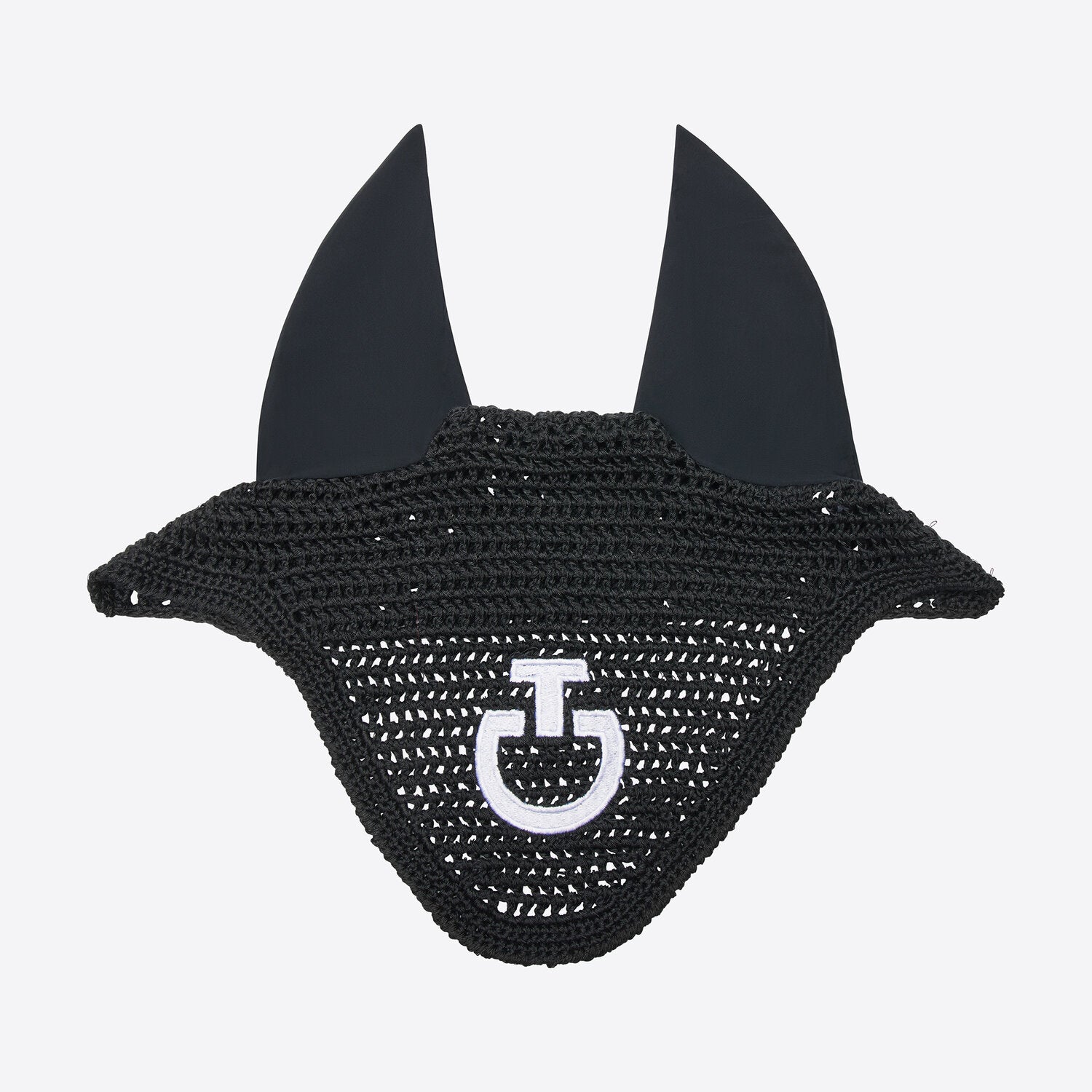 Lightweight Crochet Ear Bonnet in Black