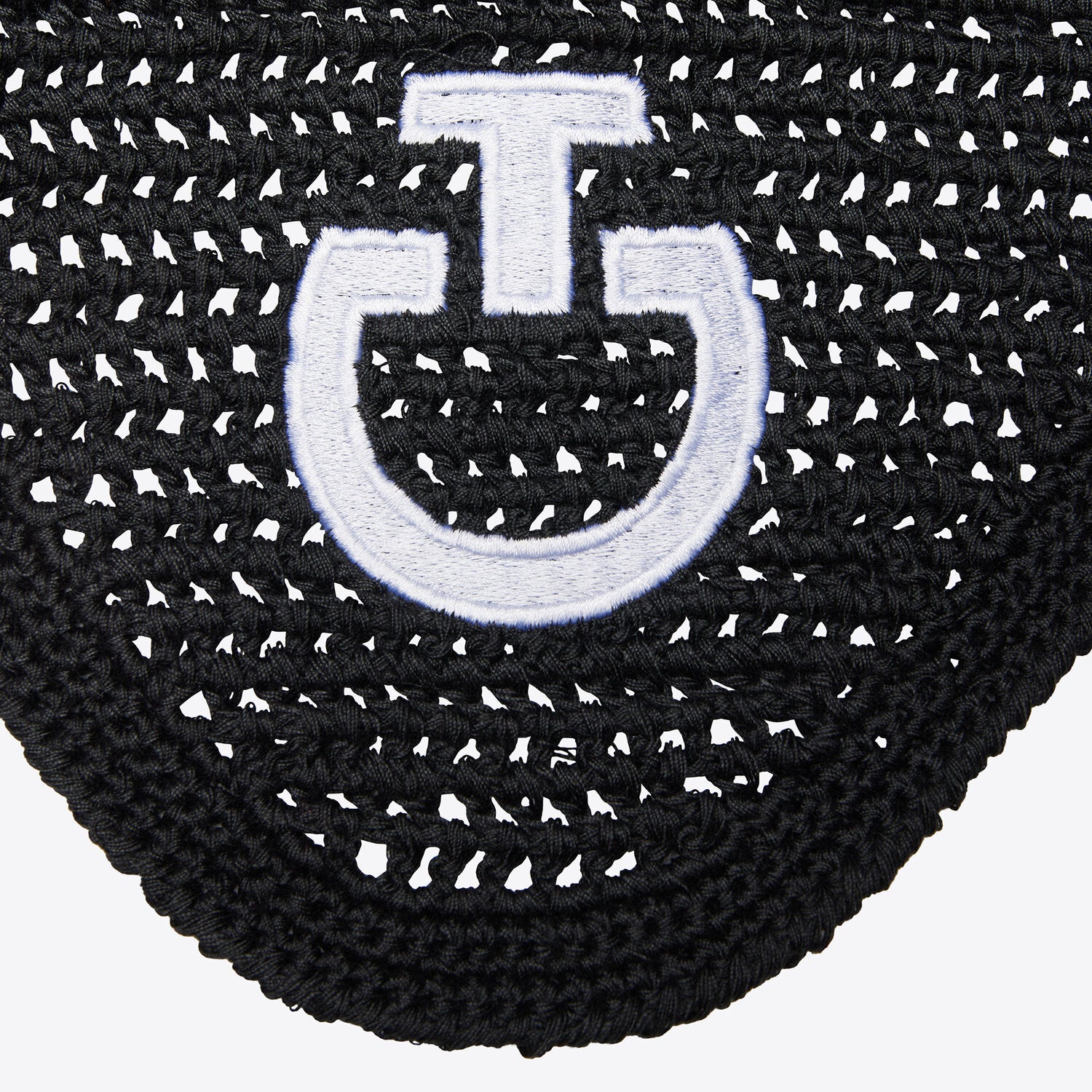 Lightweight Crochet Ear Bonnet in Black