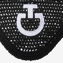 Lightweight Crochet Ear Bonnet in Black