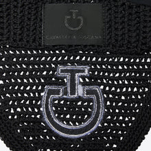 Lightweight Crochet Ear Bonnet in Black