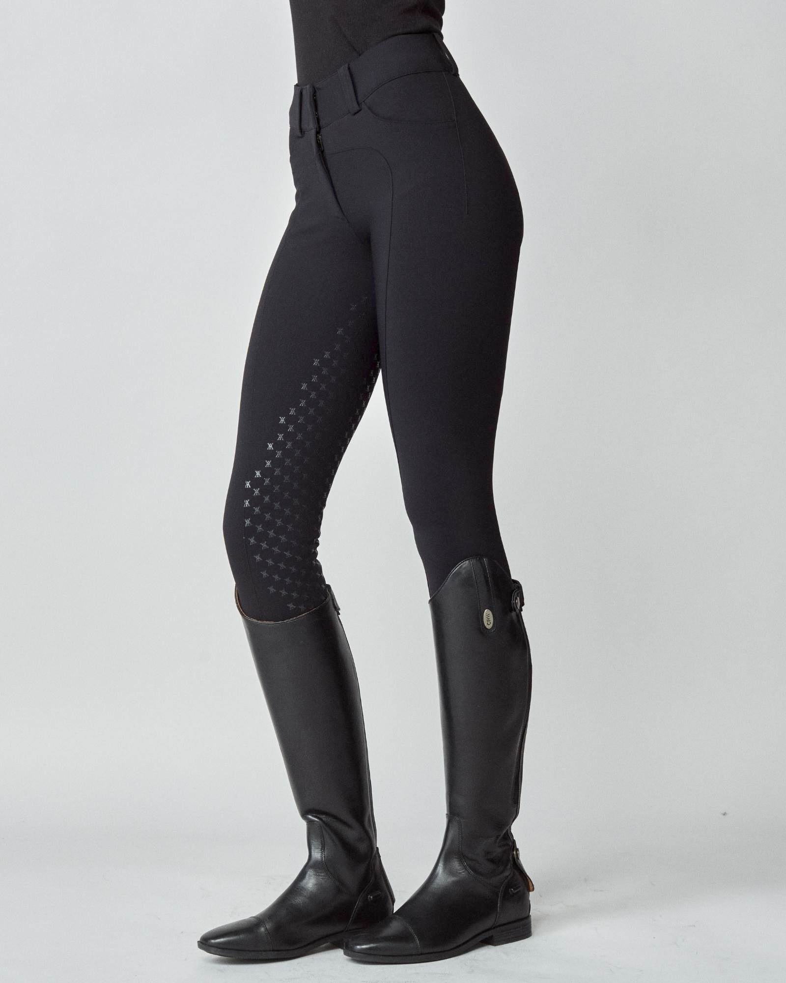 Compression Performance Breeches in Black