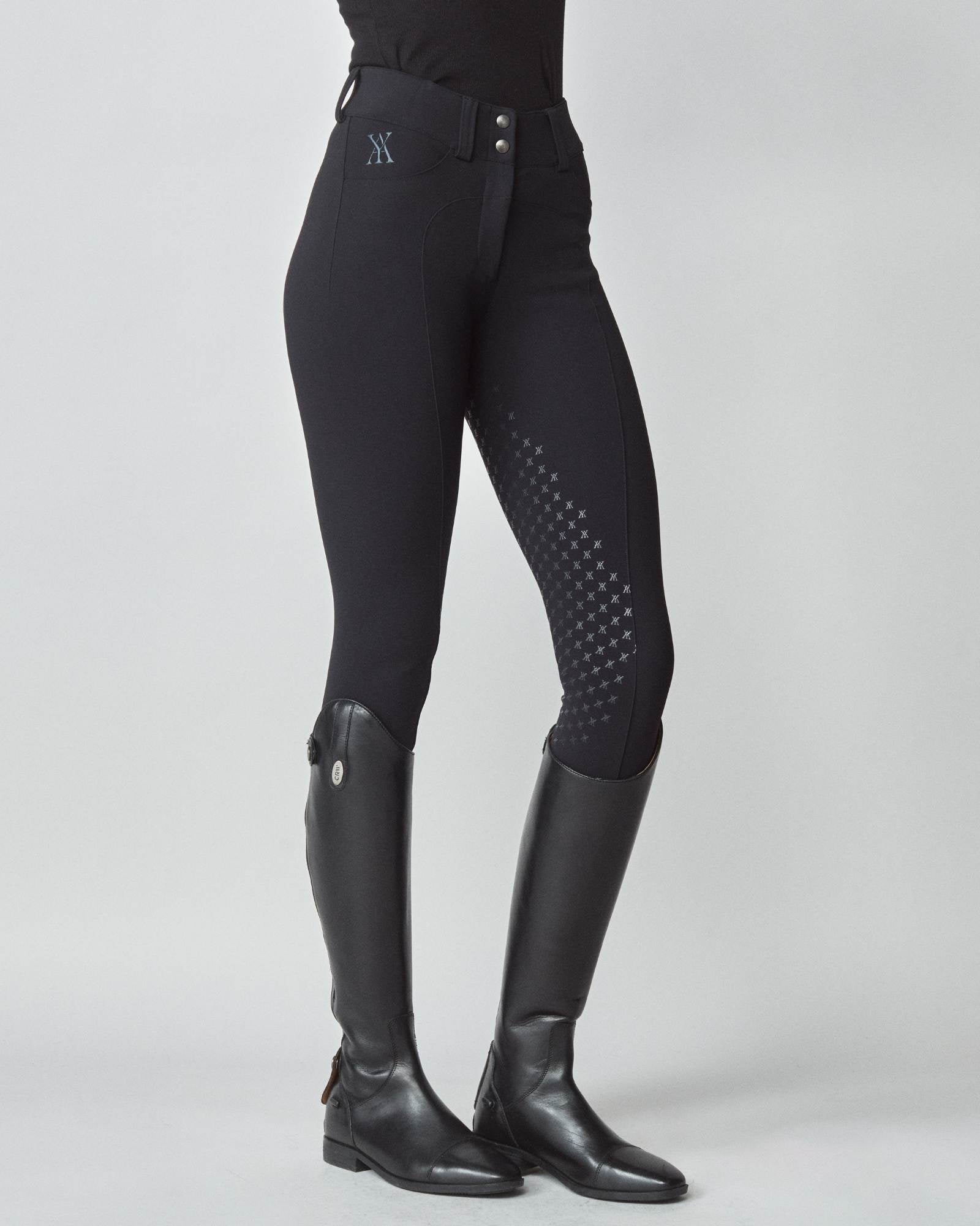 Compression Performance Breeches in Black