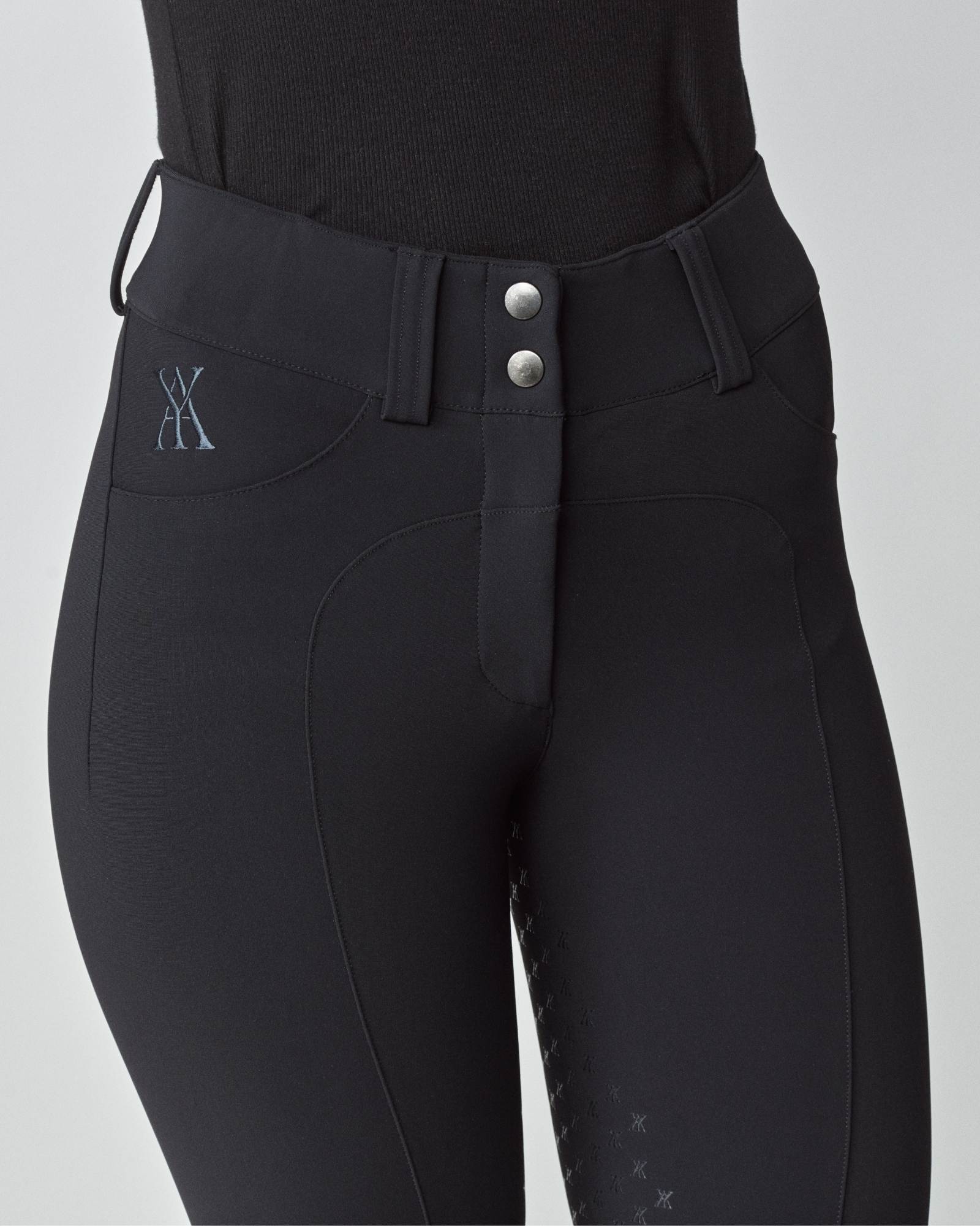 Compression Performance Breeches in Black