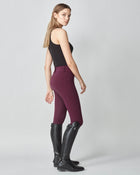 Compression Performance Breeches in Burgundy
