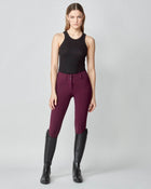 Compression Performance Breeches in Burgundy