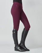Compression Performance Breeches in Burgundy