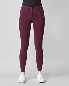 Compression Performance Breeches in Burgundy