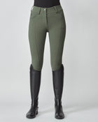 Compression Performance Breeches in Green